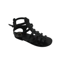 GREEK ROMAN Womens Sandals All black 0019HFBLACK